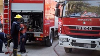 إخماد حريق داخل مطابع مؤسسة صحفية في بولاق