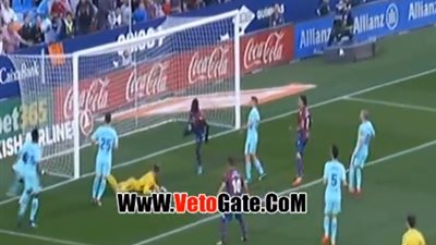 برشلونة يسقط أمام ليفانتي 5/4 ويخسر دوري اللا هزيمة (فيديو)