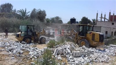 إزالة 22 حالة من التعديات بإجمالي مساحة 11 فدانا (صور)