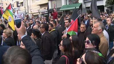 مظاهرات بالضفة الغربية في ذكرى احتلال فلسطين