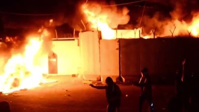 للمرة الثالثة في أسبوع.. حرق القنصلية الإيرانية في النجف