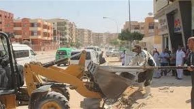 جهاز العاشر يشن حملة لإزالة التعديات والإشغالات