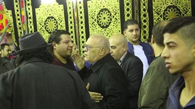 صلاح عبدالله وأبو الليف ونخنوخ في عزاء شعبان عبد الرحيم (صور)