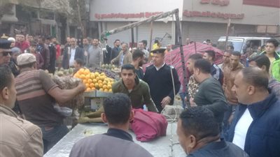 حملة أمنية مكبرة لرفع الإشغالات بالطالبية (صور)