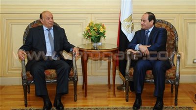 السيسي يؤكد لـ«هادي» موقف مصر الداعم للشرعية في اليمن