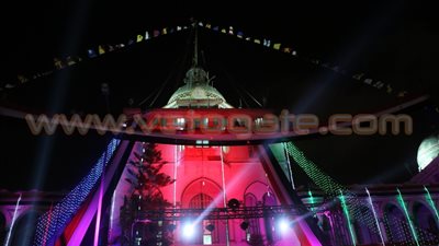 بالصور.. تزيين مبنى «هيئة بورسعيد» بالأضواء والأعلام فرحا بالقناة الجديدة