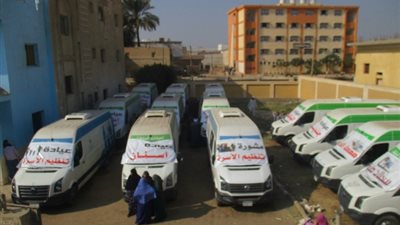 فحص 1611 حالة مرضية خلال قافلة طبية في 