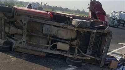 بالأسماء.. إصابة 14 شخصا في انقلاب سيارة بالدقهلية