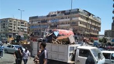 حملة مكبرة باحياء أكتوبر الداخلية لإزالة الإشغالات والتعديات اليوم