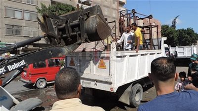 ضبط 18 حالة اشتباه ورفع 3230 مخالفة إشغال طريق بشارع عثمان محرم بالطالبية