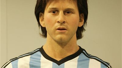 تمثال من الشمع لميسي في البرازيل بعد مشاركته بالمونديال