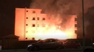 إخماد حريق نشب داخل مخزن بنادي الجزيرة