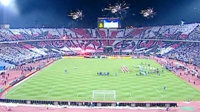 جماهير الزمالك تتوافد إلى ملعب السلام قبل مباراة بطل أنجولا