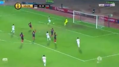 بن شرقي يتقدم بالهدف الأول للزمالك في مرمى أول أغسطس