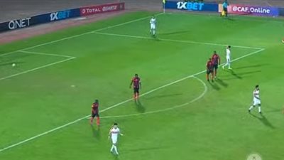 الزمالك يحافظ على تقدمه على أول أغسطس بهدف بعد مرور 65 دقيقة