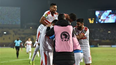 ١٤ صورة ترصد فرحة لاعبي الزمالك بالفوز على بطل أنجولا