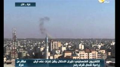 بالفيديو.. لحظة القصف الإسرائيلي على أرض زراعية بـ«رفح»