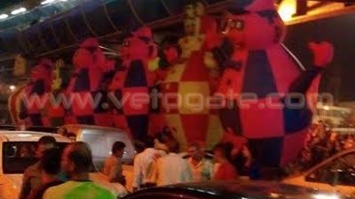 بالصور.. مواطنو شبرا الخيمة يتنظرون «شعبولا» للاحتفال بالقناة