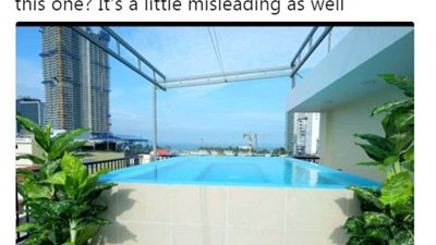 امرأة تكشف خداع فندق لزائريه بالدعاية الكاذبة عبر الإنترنت (صور)