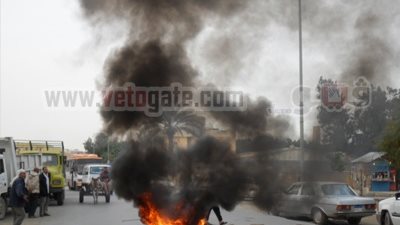 قطع الطريق العام بالعريش  بعد مصرع شاب برصاص الشرطة