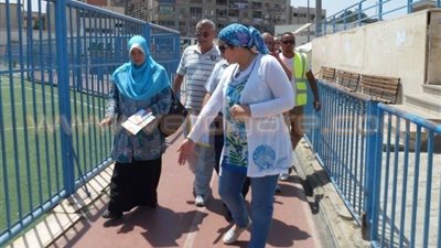 لجنة فنية من وزارة الرياضة تعاين «ملاعب النصر» لصيانتها