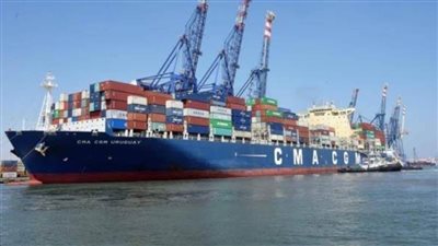 ميناء غرب بورسعيد يستقبل 6001 طن رخام و 3844 طن حديد على متن سفينتين