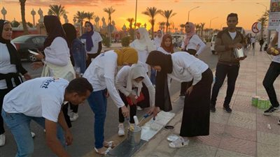 انطلاق مبادرة مهرجان ألوان لتجميل شوارع وميادين شرم الشيخ