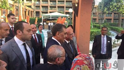 وزير قطاع الأعمال العام يفتتح المرحلة الأولى لتطوير فندق ماريوت