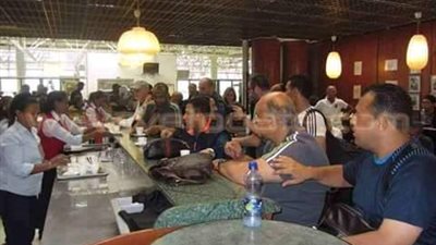 بالصور.. قنصل مصر في الكونغو يطمئن على بعثة «الزمالك»