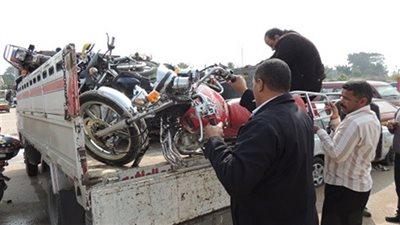 ضبط 55 دراجة بخارية في قنا