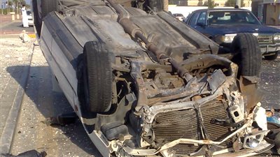 مصرع وإصابة 16 شخصًا بحادث انقلاب ميكروباص بالصف في الجيزة