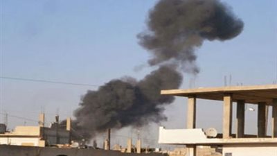 انفجار هائل في رتل عسكري برفح