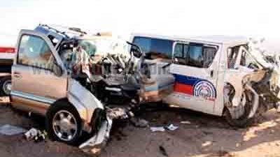 إصابة أربعة أفراد شرطة ومواطن فى حادثة تصادم بسيناء