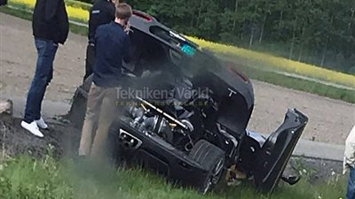 تحطم سيارة كوينيجسيج أجيرا RS جرايفون بالسويد
