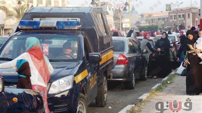 بالصور.. استنفار أمني أمام ساحة المعمورة في بورسعيد خلال صلاة العيد