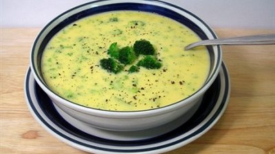 طريقة إعداد «شوربة البروكلي بجبن الشيدر»