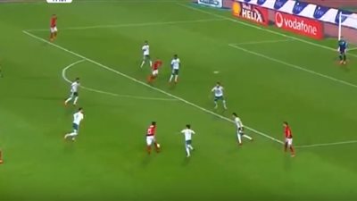 الأهلي يتقدم على المصري بهدف في الشوط الأول (فيديو)