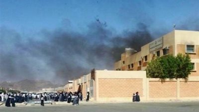 مجهولون يحرقون كنترول الصف الأول الثانوي في بلبيس