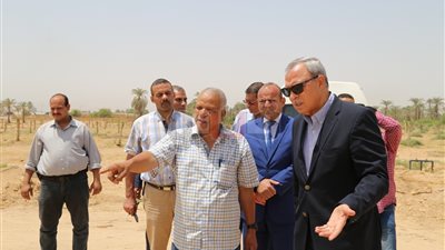 محافظ قنا يتفقد مشروعات الأمن الغذائي والغابة في المعنا (صور)
