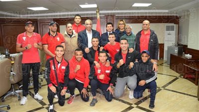 وزير الرياضة يلتقى منتخب الملاكمة قبل خوض تصفيات أوليمبياد طوكيو 2020