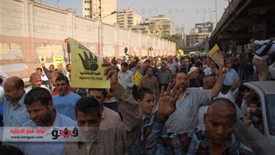 شلل مرورى بالهرم بسبب مؤيدى المعزول