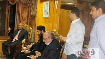 بالصور.. وفد كنسي يهنئ مدير أمن أسوان بعيد الفطر