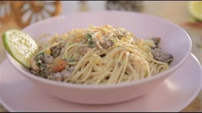 بالفيديو.. طريقة إعداد المكرونة بالسردين