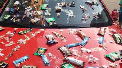 بالصور.. شاهد ماذا فعلت مصرية بسيارتها بعد صلاة العيد