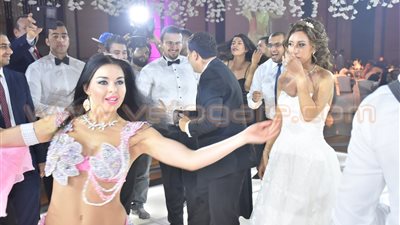 «آلا كوشنير» تتألق في حفل زفاف أمين عصام بفندق فيرمونت