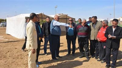 محافظ الوادى الجديد يتفقد المعسكر الكشفي الدائم بالخارجة