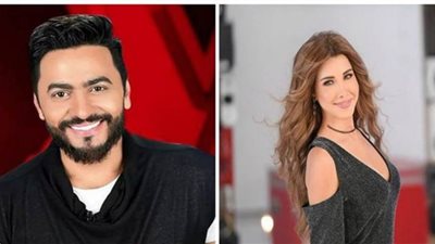 تامر حسني ونانسي وشيبة ووائل جسار نجوم حفل تذكرتي في عيد الحب