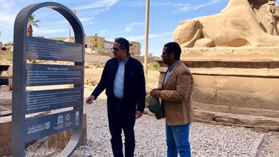 الآثار: انتهاء 80% من مشروع الهوية البصرية بمعبد الكرنك