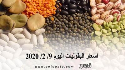 اسعار البقوليات اليوم 9/ 2/ 2020