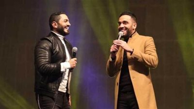 تامر حسني يهنئ رامي جمال على أحدث كليباته 